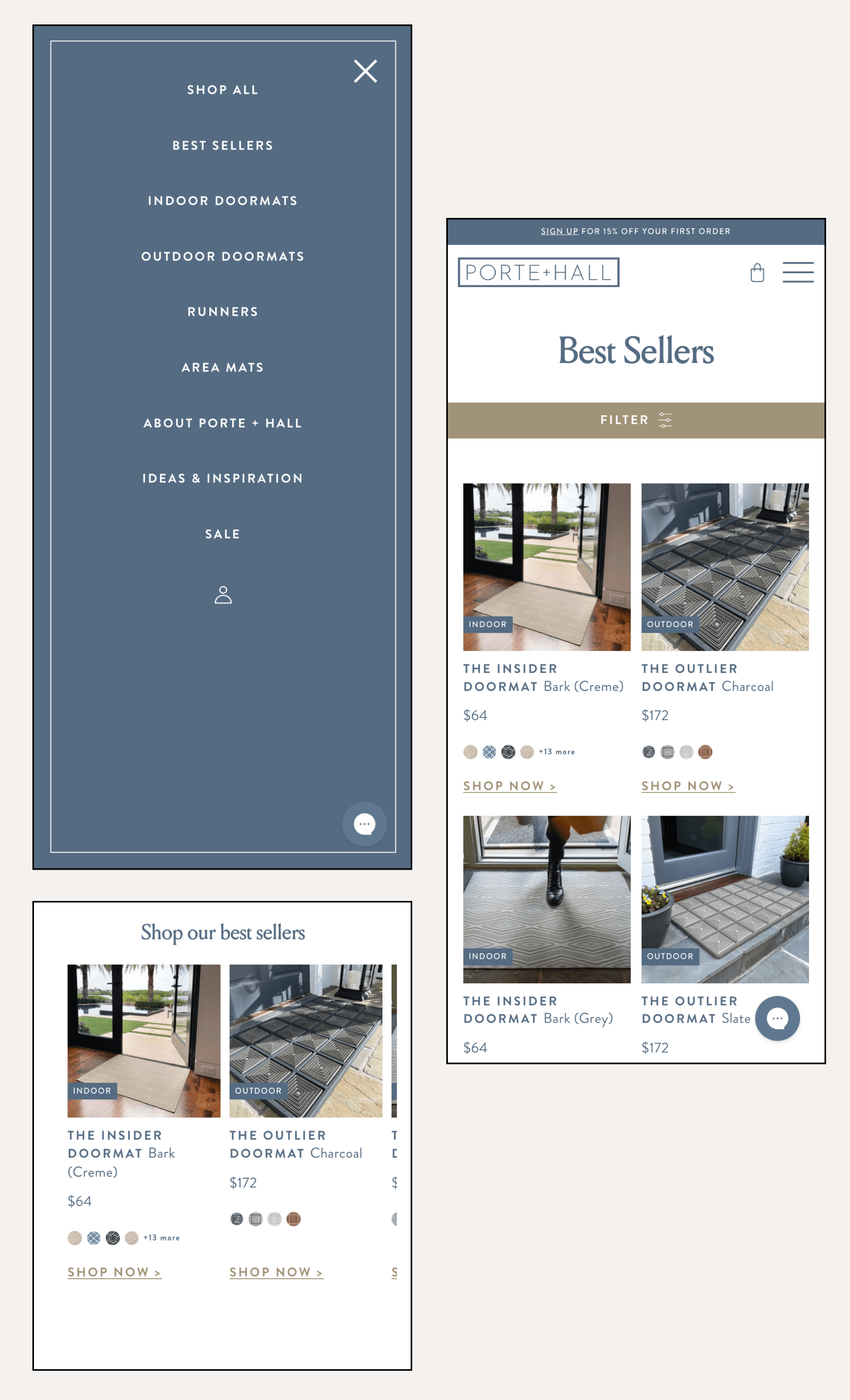 Porte + Hall variant design